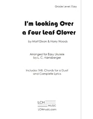 I'm Looking Over A Four Leaf Clover Guitar and Fretted sheet music cover Thumbnail